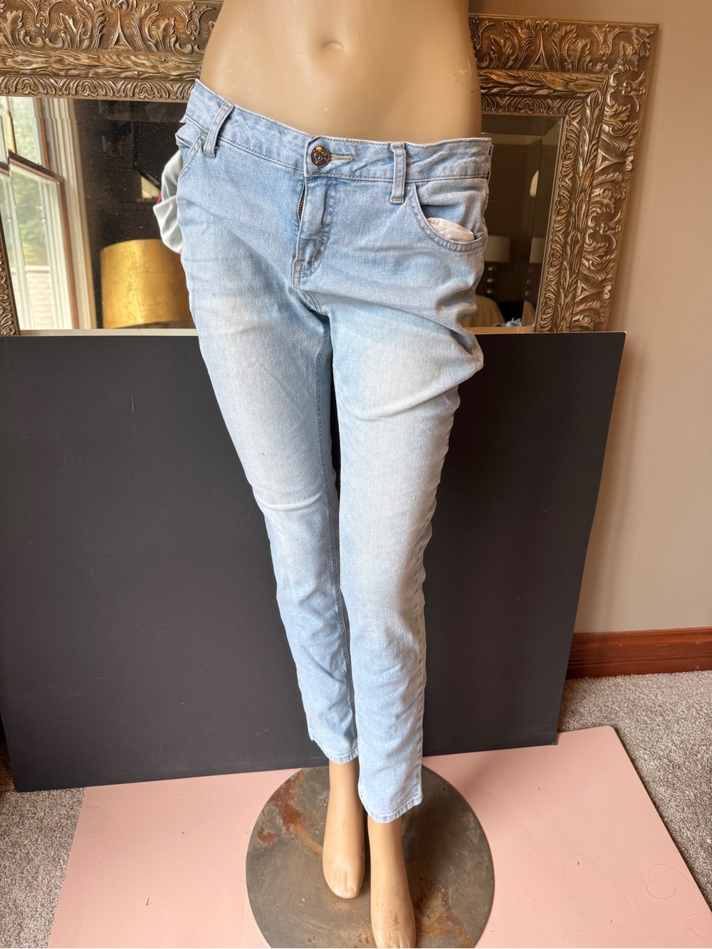 Justice Light Blue Skinny Jeans for Women